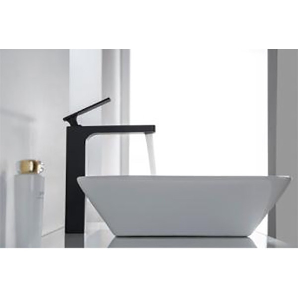 Смеситель для раковины Timo Torne черный, короткий излив (4311/03F)