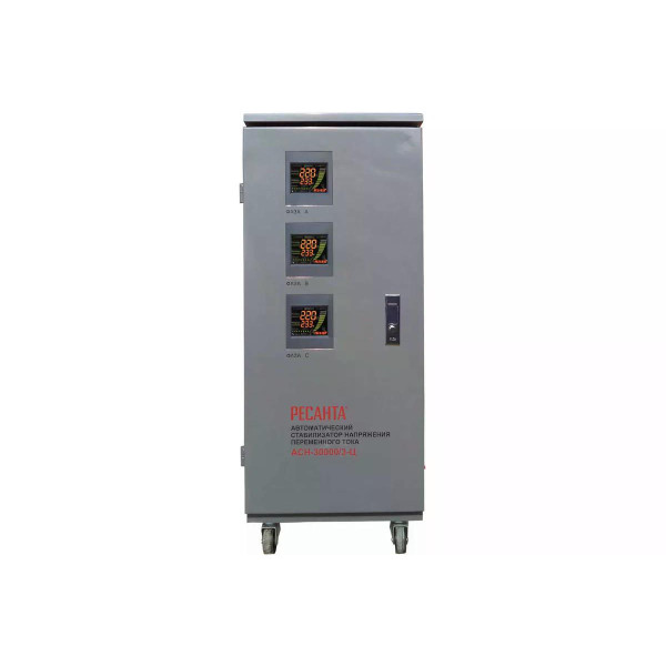 Стабилизатор напряжения трехфазный Ресанта АСН-30000/3-Ц (63/4/18)