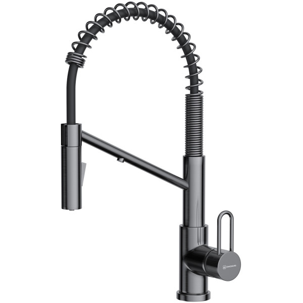 Смеситель для кухни Omoikiri Mikawa 2 Plus-SB-GM вороненая сталь (4994454)