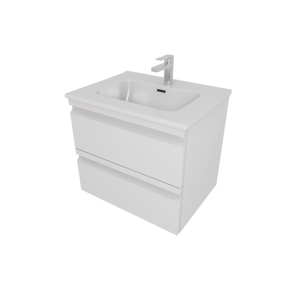 Тумба подвесная Aquatek 610x460x545 белый матовый (AQ77060-MW)