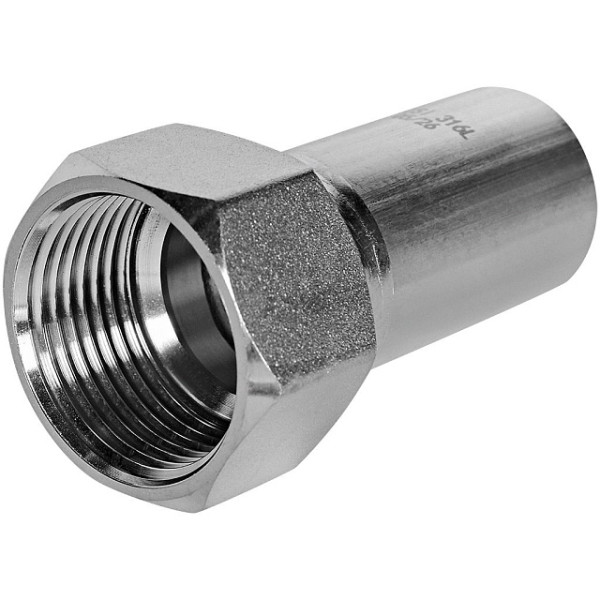 Вставка резьбовая 28х1"В Stout SSS-2023 НПр-ВР (нерж.ст., пресс) SSS-2023-000281 Вставка резьбовая 28х1"В Stout SSS-2023 НПр-ВР (нерж.ст., пресс) SSS-2023-000281