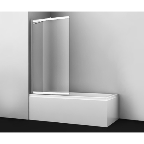 Душевая шторка для ванн WasserKRAFT Main 100х140 стекло матовое, профиль хром (41S02-100 LM Fixed)