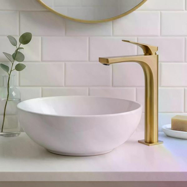 Смеситель для раковины Rea Joe золото матовое (REA-B8991) Смеситель для раковины Rea Joe золото матовое (REA-B8991)