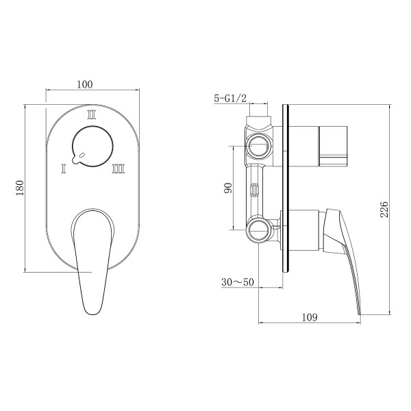 Смеситель для ванны и душа Lemark Linara хром (LM0428C) Смеситель для ванны и душа Lemark Linara хром (LM0428C)