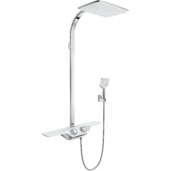 Душевая система Kludi Dive Dual Shower System с термостатом серия X-Dive хром (6907905-00) Душевая система Kludi Dive Dual Shower System с термостатом серия X-Dive хром (6907905-00)