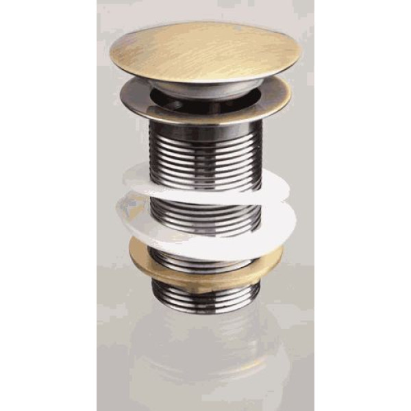 Донный клапан для раковины TeRma 1 1/4" (32 мм.) Click-Clack (с большой кнопкой, antique bronze) (10113) Донный клапан для раковины TeRma 1 1/4" (32 мм.) Click-Clack (с большой кнопкой, antique bronze) (10113)