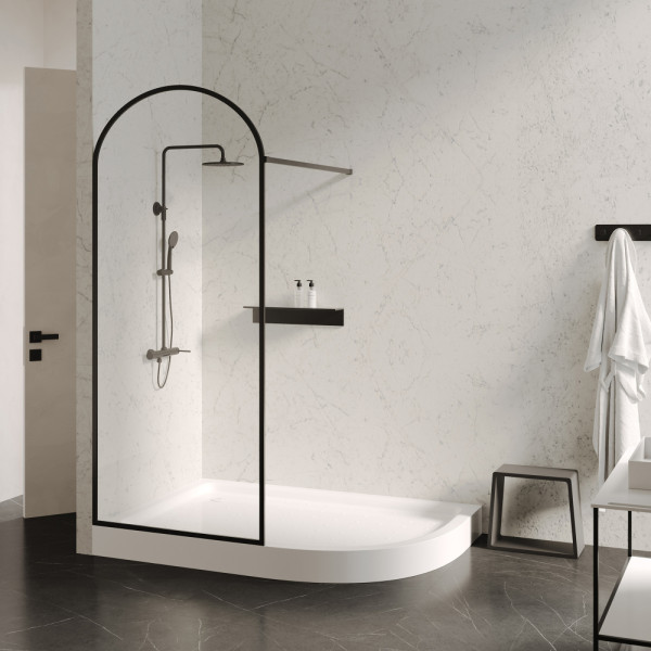 Душевой поддон Abber L 100х90 белый (AD3E109 L)