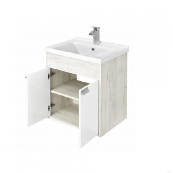 Тумба-умывальник Aquaton Флай 60 Бел Дуб КРАФТ/1WH302421 Раковина Миранда 60 (1A2373K0FAX10) Тумба-умывальник Aquaton Флай 60 Бел Дуб КРАФТ/1WH302421 Раковина Миранда 60 (1A2373K0FAX10)