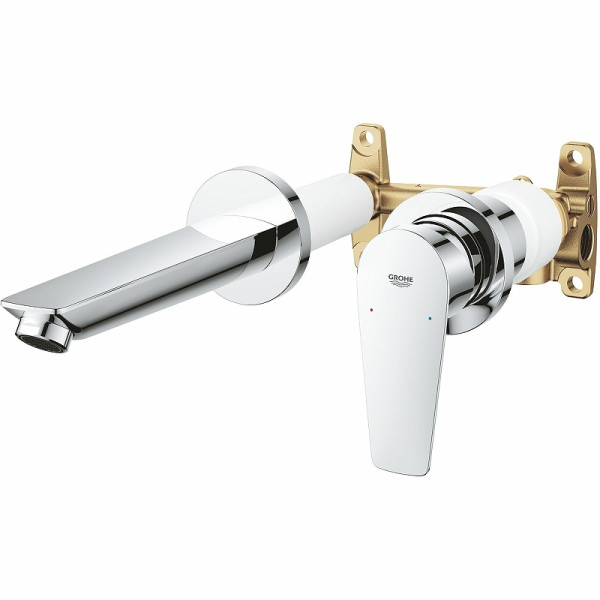 Смеситель для раковины Grohe BauEdge внешняя и внутренняя части хром (20474001)