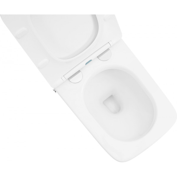 Унитаз напольный ABBER Rechteck белый с импульсным смывом (AC1213P)