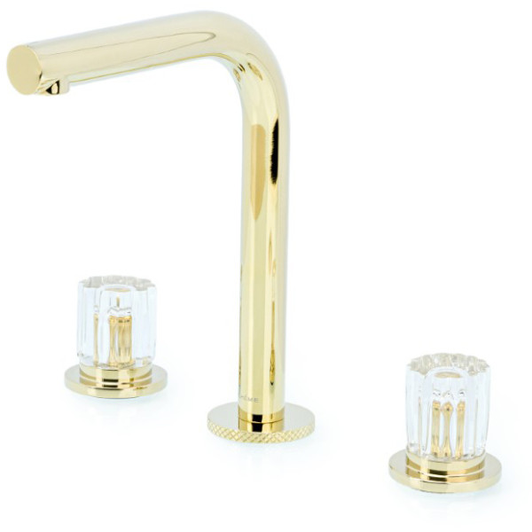 Смеситель для раковины на 3 отв.Boheme ELEGANTE G (золото) (152-G-EL)