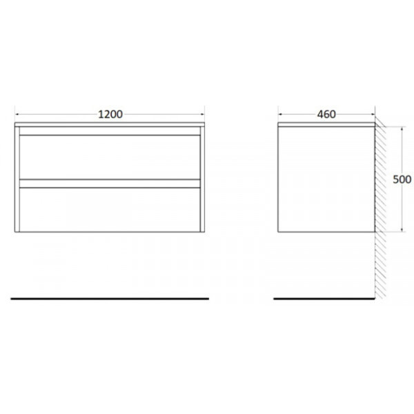 Тумба подвесная BelBagno Kraft 120 Rovere Tabacco (KRAFT-1200-2C-SO-RT) Тумба подвесная BelBagno Kraft 120 Rovere Tabacco (KRAFT-1200-2C-SO-RT)