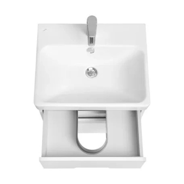 Тумба-умывальник Aquaton Оливия 55 Белый матовый/1WH501620 Умывальник Адриана 55 (1A2542K0OL010)