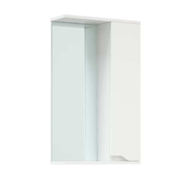 Шкаф зеркальный Melodia Лотос 50 белый (MFR80032WT)