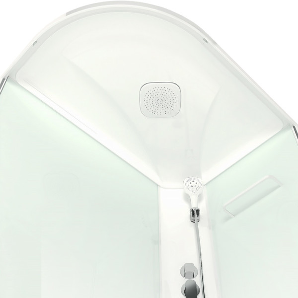 Кабина душевая Melodia Classica 120х80 высокий поддон Right, стекло матовое, профиль белый (MB01015)