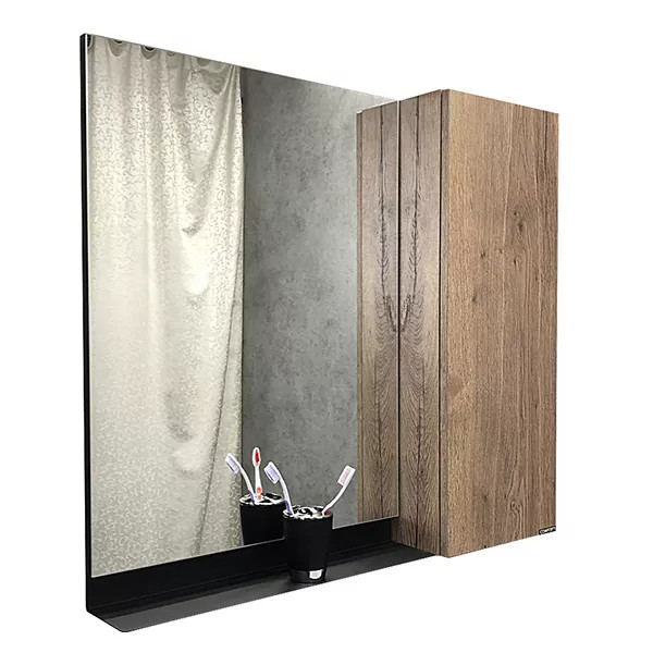 Шкаф зеркальный Comforty Кёльн 880x140x800 дуб темный (00004147987) Шкаф зеркальный Comforty Кёльн 880x140x800 дуб темный (00004147987)