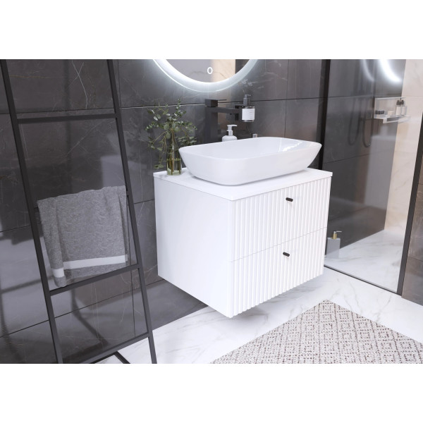 Тумба подвесная 1Marka Desire 600x500x487 белый (Ц0000033177)