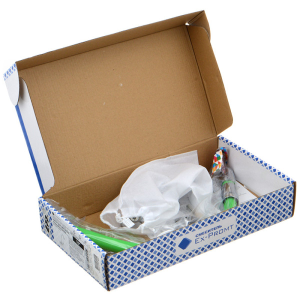 Смеситель для кухни Ex-promt Cross с гибким изливом, хром (Ex102.2-01 light green) Смеситель для кухни Ex-promt Cross с гибким изливом, хром (Ex102.2-01 light green)