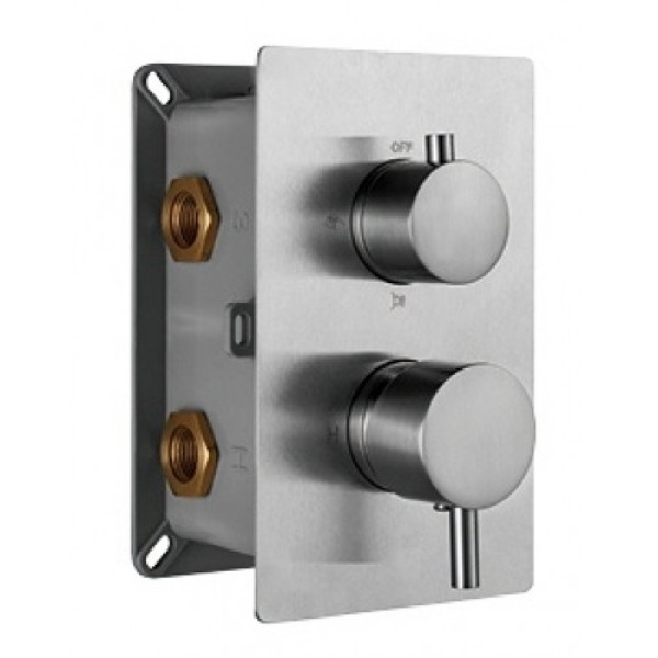 Смеситель термостатический встраиваемый RGW SP-42-03 205х125 2-3 режима, хром Смеситель термостатический встраиваемый RGW SP-42-03 205х125 2-3 режима, хром