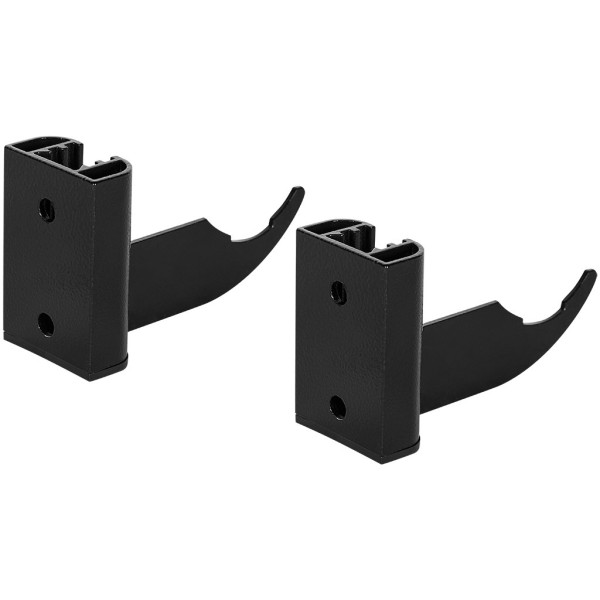 Комплект настенных регулируемых кронштейнов Stout (2 шт.) черный RAL 9005 (SKU-0320-000080 9005) Комплект настенных регулируемых кронштейнов Stout (2 шт.) черный RAL 9005 (SKU-0320-000080 9005)