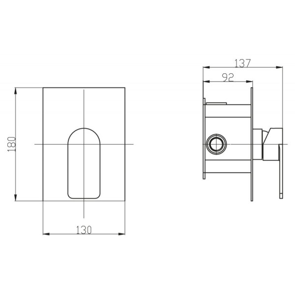 Смеситель для душа Belbagno Nova сатин (NOV-DASM-IN) Смеситель для душа Belbagno Nova сатин (NOV-DASM-IN)