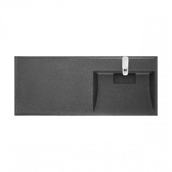 Раковина над стиральной машиной Aquaton Лондри 120x50x16,2 R черный (1.A722.4.3KL.H21.R)