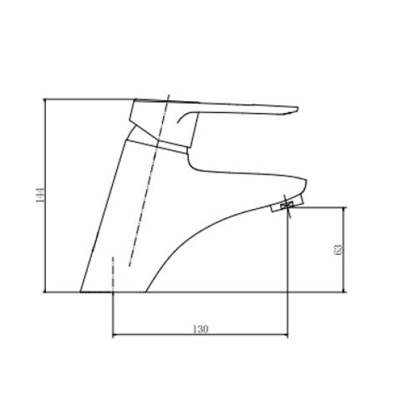 Смеситель для раковины Fashun хром (A1007) Смеситель для раковины Fashun хром (A1007)