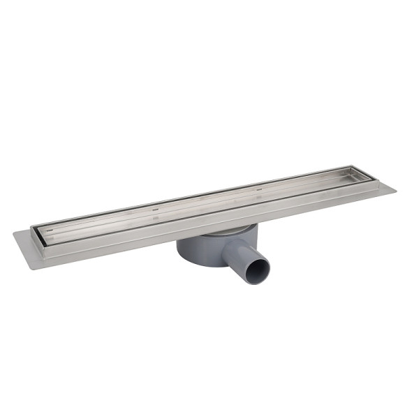 Душевой лоток горизонтальный Azario 360° 500 D40(50) под плитку хром