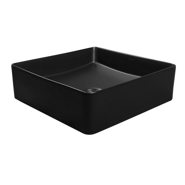 Раковина накладная Azario 40x40x11 черный матовый (AZ-2179-MB)