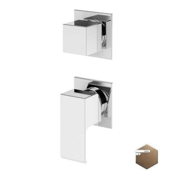 Смеситель для душа Cezares Porta встраиваемый на 3 выхода, sunset (PORTA-VDIM3-M-SS) Смеситель для душа Cezares Porta встраиваемый на 3 выхода, sunset (PORTA-VDIM3-M-SS)