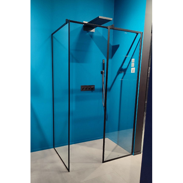 Душевой уголок Abber Immer Offen 80x80x200 стекло прозрачное, профиль черный (AG67128B) Душевой уголок Abber Immer Offen 80x80x200 стекло прозрачное, профиль черный (AG67128B)
