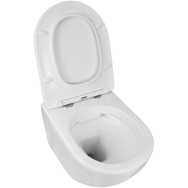 Унитаз подвесной Azario Grado с сиденьем с микролифтом белый (AZ-0046)