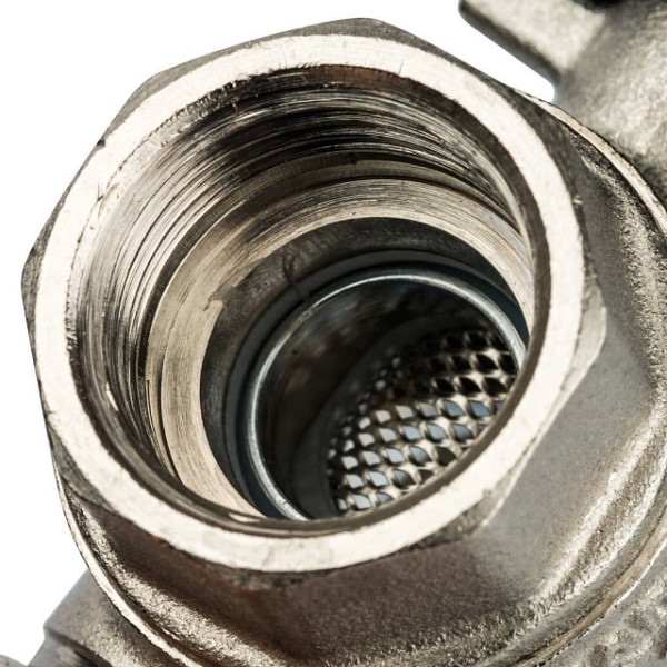 Кран 3/4" ВВ шаровый с фильтром Stout (чёрная бабочка) (SVF 0002 000020)