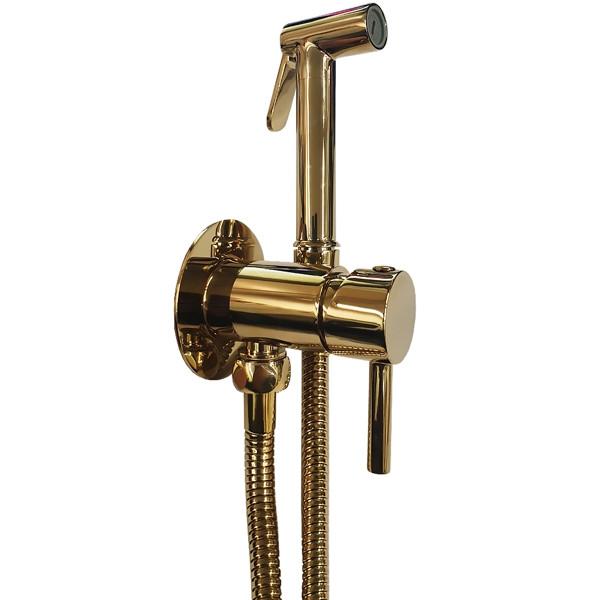 Гигиенический душ Paffoni Tweet Round золотой (ZDUP110HG)