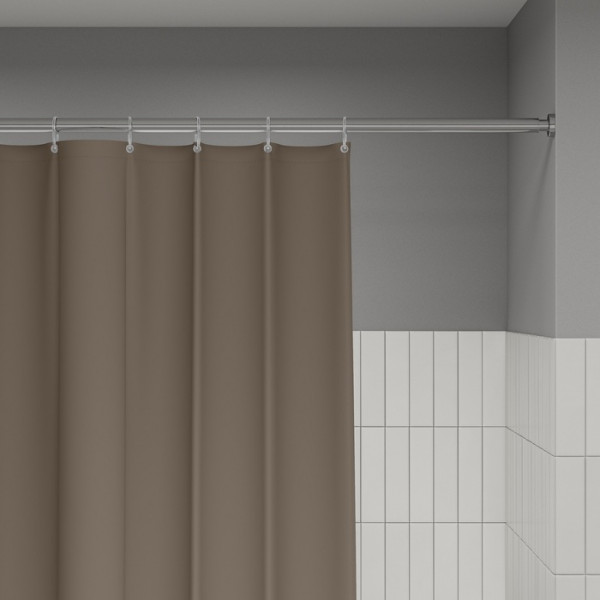 Шторка для ванн текстильная Iddis Base 180x200 коричневая (BS03P18i11)