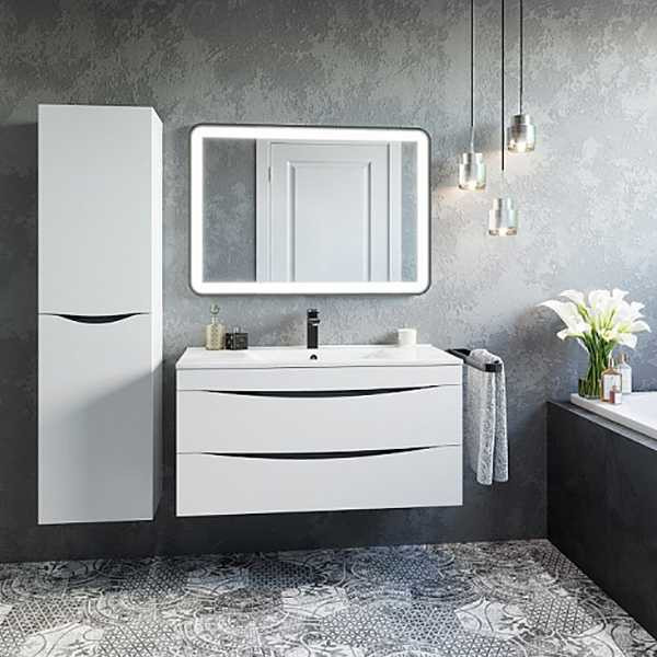 Тумба подвесная Iddis Cloud 100 с раковиной, белая (CLO10W1i95K) Тумба подвесная Iddis Cloud 100 с раковиной, белая (CLO10W1i95K)