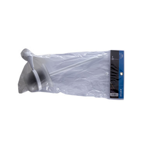 Ершик Fashun для унитаза со стеклян. матов. стак. цинк. сплав + сталь SUS201 белый (A1810-8)