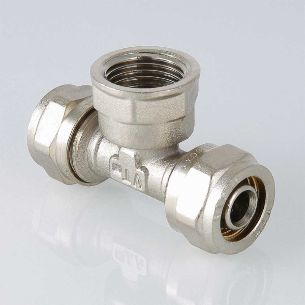 Тройник 26*1"В*26 Valtec (обжим) (VTm.332.N.260626) Тройник 26*1"В*26 Valtec (обжим) (VTm.332.N.260626)