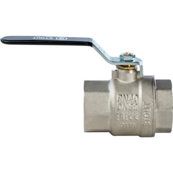 Кран 1 1/4" ВВ шаровый Stout (черная ручка, полнопроходной) SVB-0001-000032 Кран 1 1/4" ВВ шаровый Stout (черная ручка, полнопроходной) SVB-0001-000032