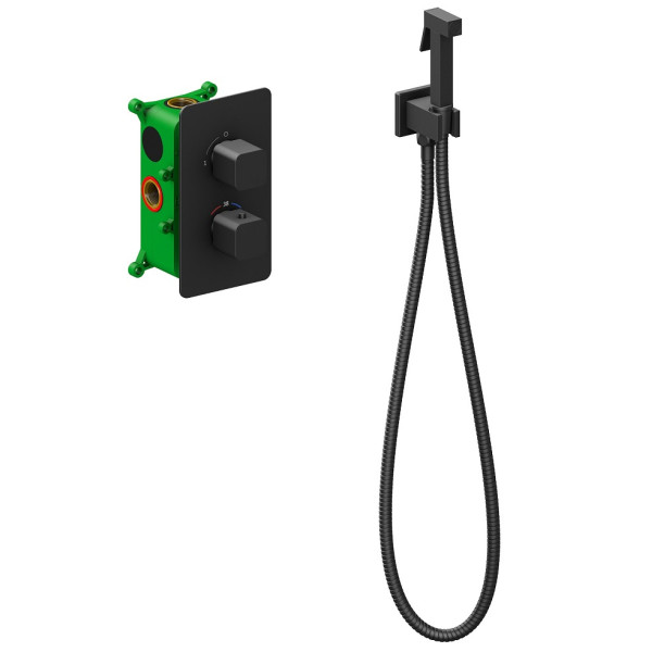 Смеситель с гигиеническим душем Timo Petruma черный матовый (5089/03SM) Смеситель с гигиеническим душем Timo Petruma черный матовый (5089/03SM)