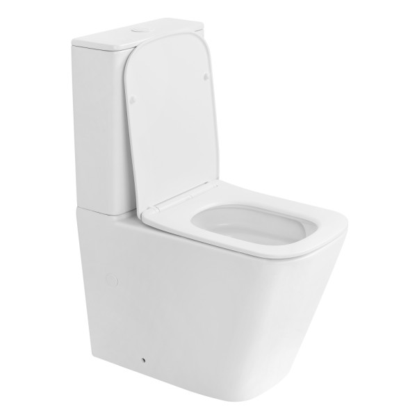 Унитаз Abber Rechteck белый матовый, безободковый, смыв торнадо (AC1210TMW) Унитаз Abber Rechteck белый матовый, безободковый, смыв торнадо (AC1210TMW)