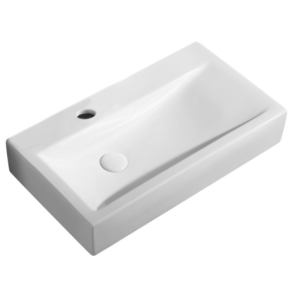 Раковина накладная Azario Tours 66x12,5x37,5 белая (AZ-4310)