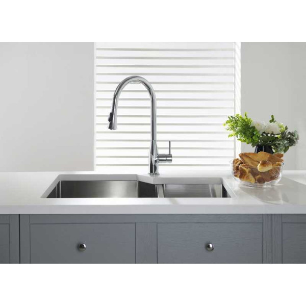 Смеситель для кухни Timo Saona хром, с выдвижным изливом (2336/00FL) Смеситель для кухни Timo Saona хром, с выдвижным изливом (2336/00FL)