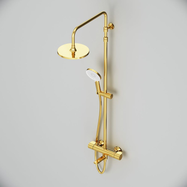 Душевая система AM.PM X-Joy с душевым набором золото (F0785A599)