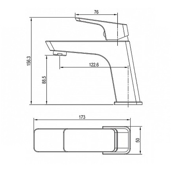 Смеситель для раковины Aquanet Gotic хром (AF440-10С)