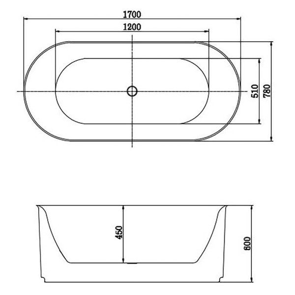Ванна акриловая Aquatek Модена 1700x780x600 со сливом и ножками белый глянцевый (AQ-1163778) Ванна акриловая Aquatek Модена 1700x780x600 со сливом и ножками белый глянцевый (AQ-1163778)