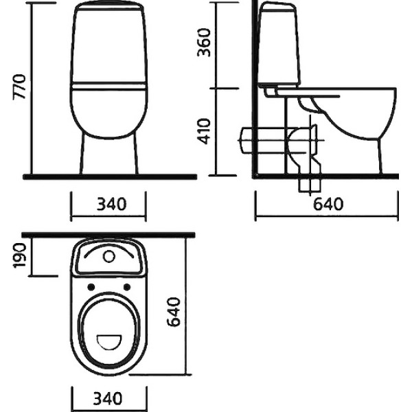 Унитаз-компакт Sanita Luxe Best Color Red с сиденьем микролифт Унитаз-компакт Sanita Luxe Best Color Red с сиденьем микролифт