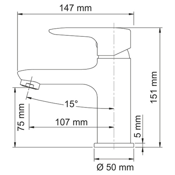 Смеситель для раковины WasserKRAFT Vils 5603 Смеситель для раковины WasserKRAFT Vils 5603