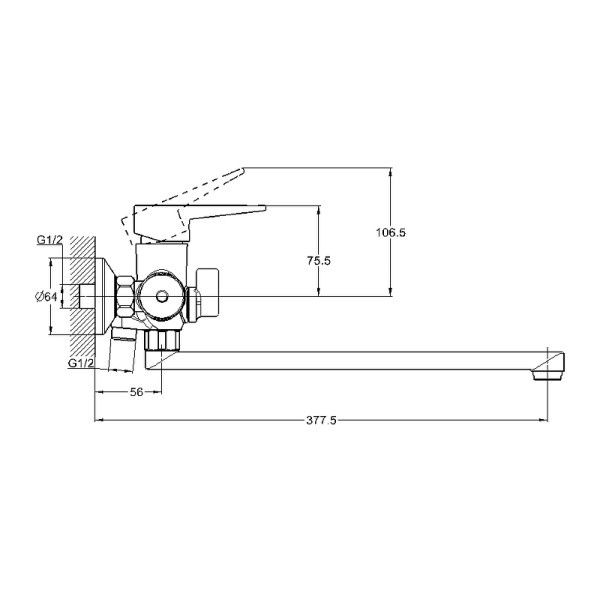 Смеситель для ванны и душа G.lauf хром, с душевым гарнитуром (NUD7-A045KH) Смеситель для ванны и душа G.lauf хром, с душевым гарнитуром (NUD7-A045KH)