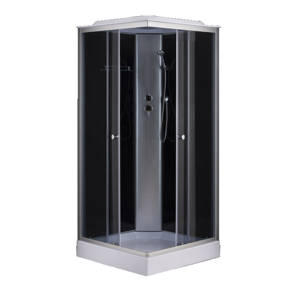 Душевая кабина Loranto Sunway 90x90 стекло тонированное, профиль сатин (CS-6491G 90*90*215) Душевая кабина Loranto Sunway 90x90 стекло тонированное, профиль сатин (CS-6491G 90*90*215)